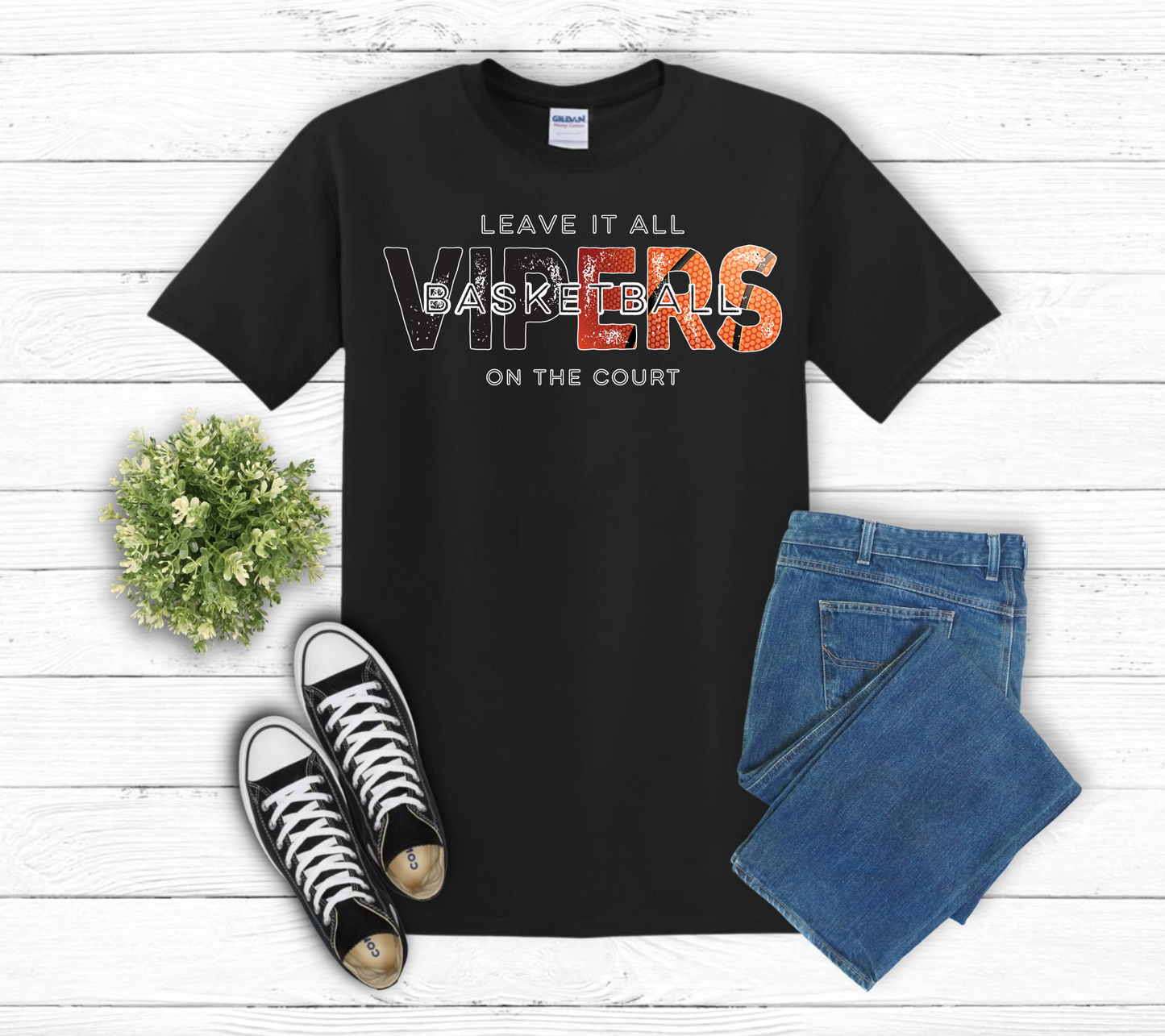 Vipers Leave It All On The Court Short Sleeve T-Shirt
