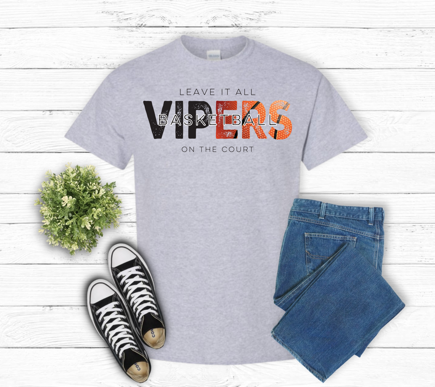 Vipers Leave It All On The Court Short Sleeve T-Shirt