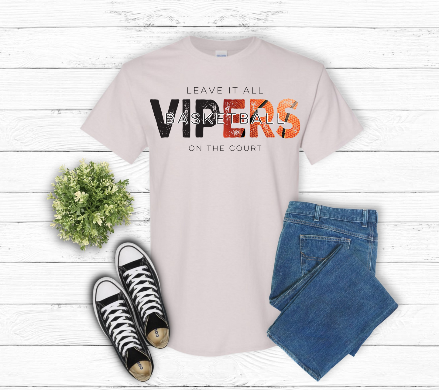 Vipers Leave It All On The Court Short Sleeve T-Shirt