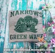 Narrows Green Wave Throwback COMFORT COLORS OR SOFTSTYLE Short Sleeve