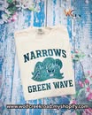 Narrows Green Wave Throwback COMFORT COLORS OR SOFTSTYLE Short Sleeve