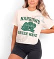 Narrows Green Wave Throwback COMFORT COLORS OR SOFTSTYLE Short Sleeve