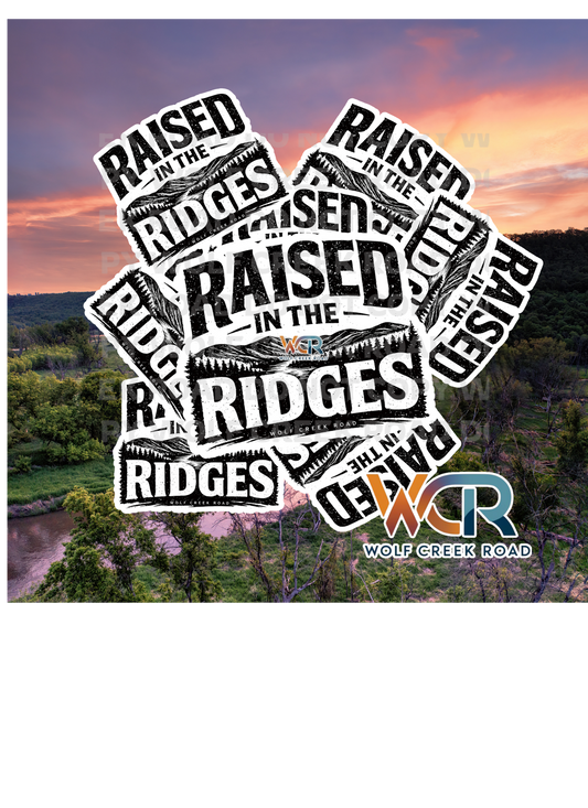 Raised In The Ridges Water & Weatherproof Sticker