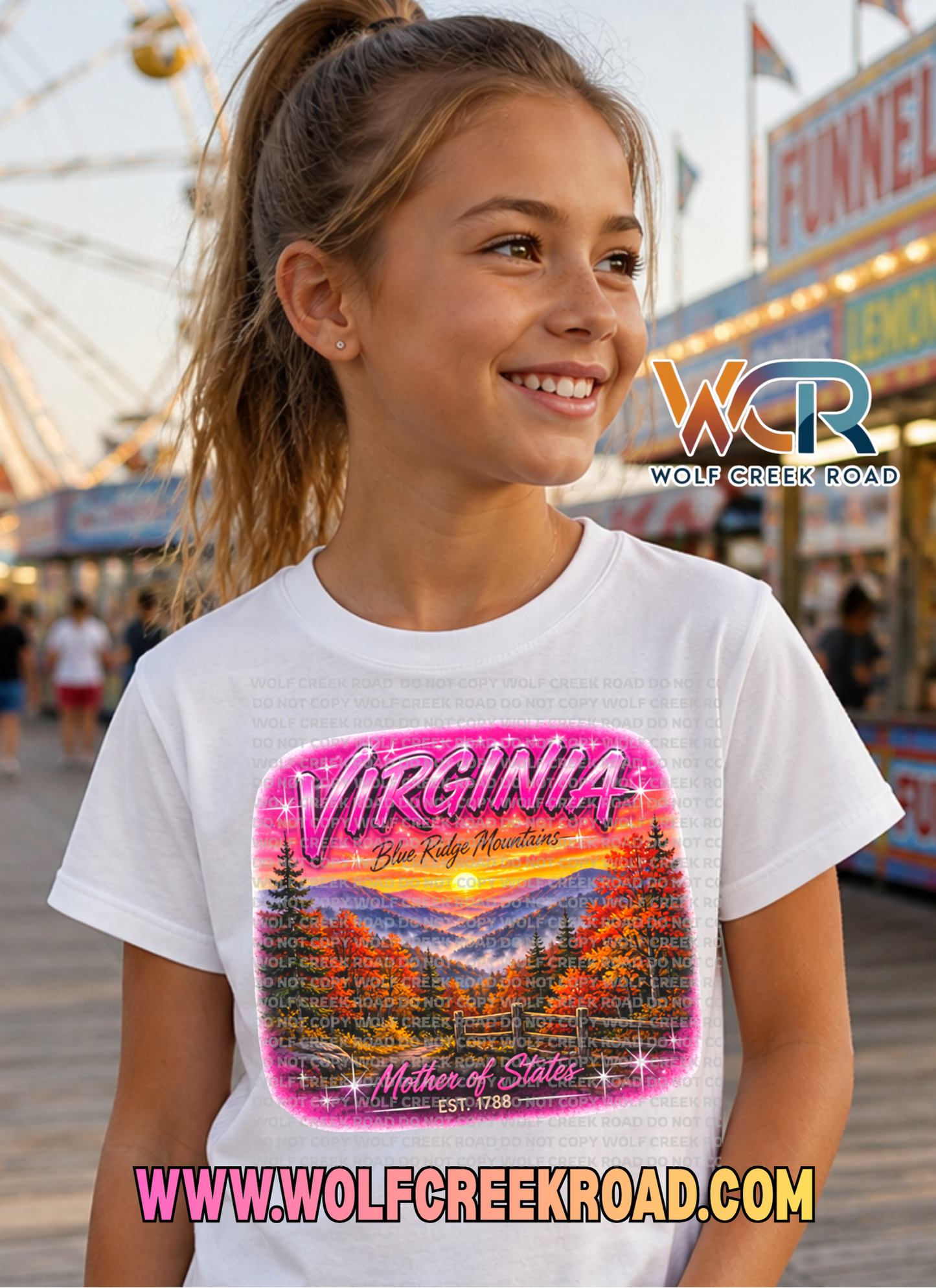 Vintage Airbrush State Souvenir Tee 🌴🎡