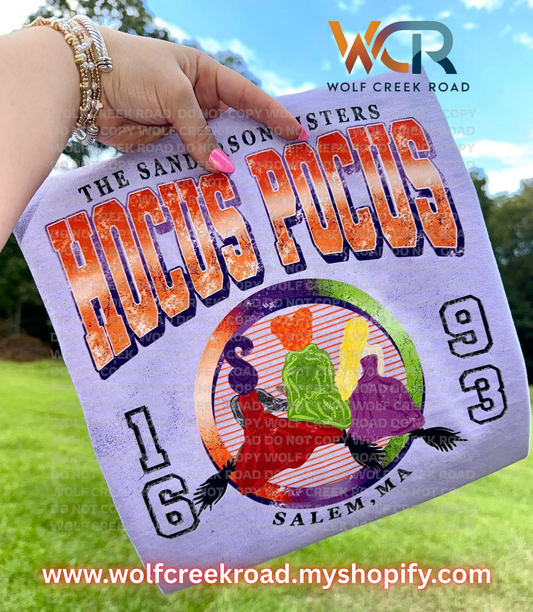 Vintage Hocus Pocus Sanderson Sisters COMFORT COLORS OR SOFTSTYLE CREWNECK SWEATSHIRT