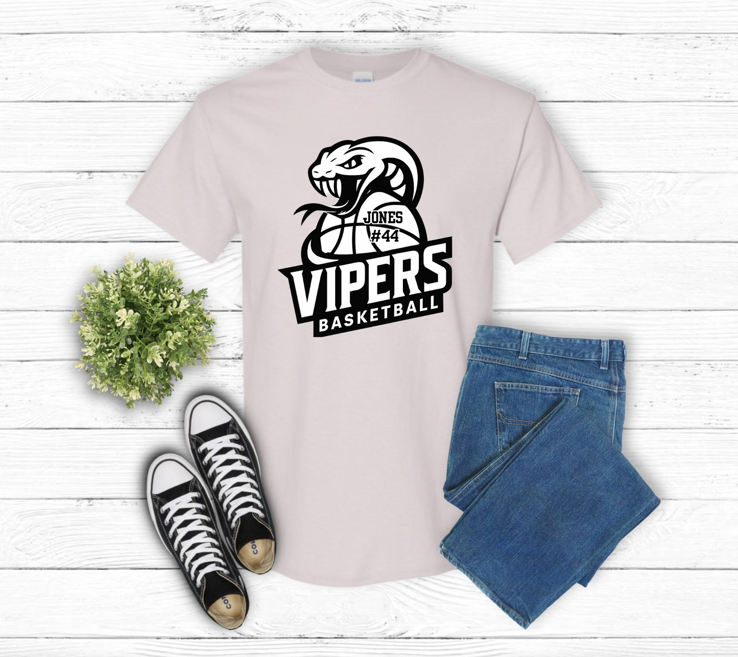 Vipers Basketball Striker Short Sleeve Tshirt