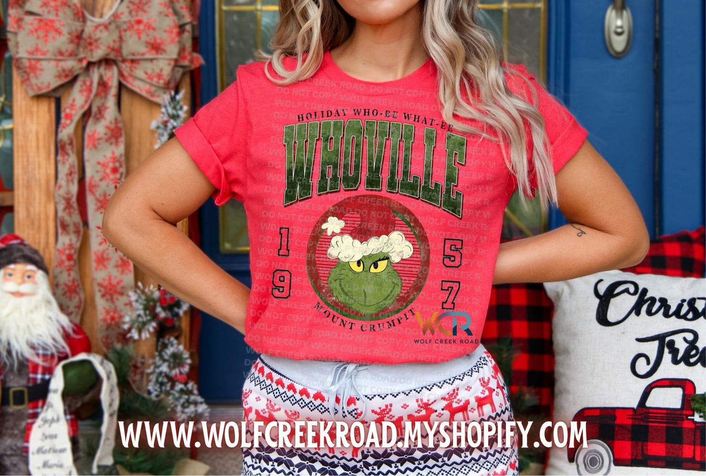 WHOEVILLE COMFORT COLORS or Softstyle Crewneck Sweatshirt