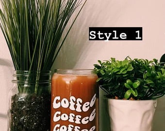 Personalized Iced Coffee/Beer Can Glass