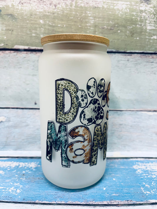 16 Oz Dog Mama Iced Coffee Creek Can Glass