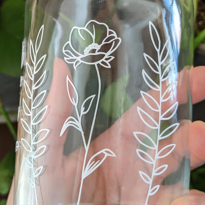 Personalized Iced Coffee/Beer Can Glass