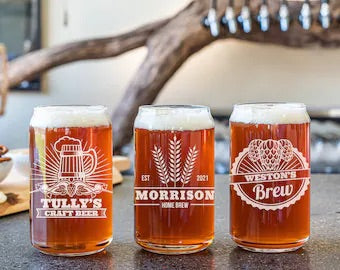 Personalized Iced Coffee/Beer Can Glass