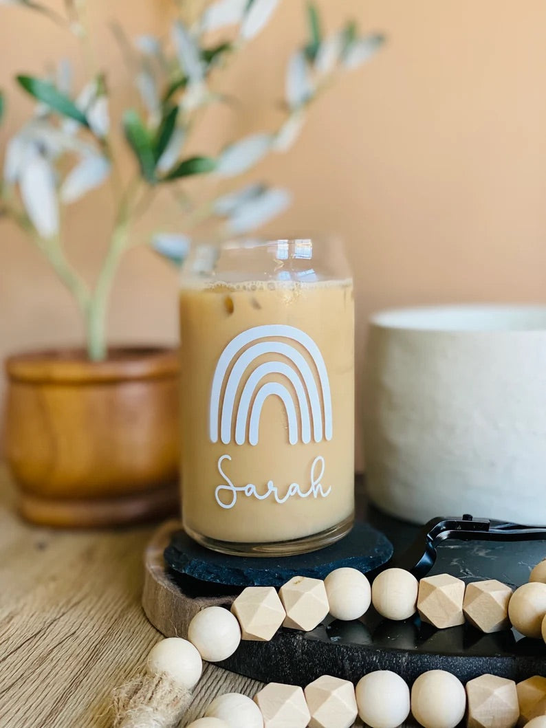 Personalized Iced Coffee/Beer Can Glass