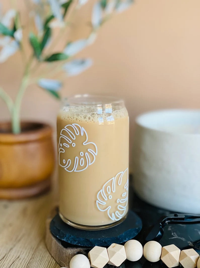 Personalized Iced Coffee/Beer Can Glass
