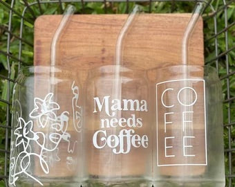 Personalized Iced Coffee/Beer Can Glass