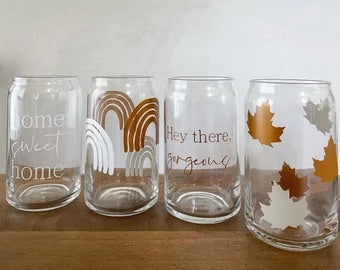 Personalized Iced Coffee/Beer Can Glass